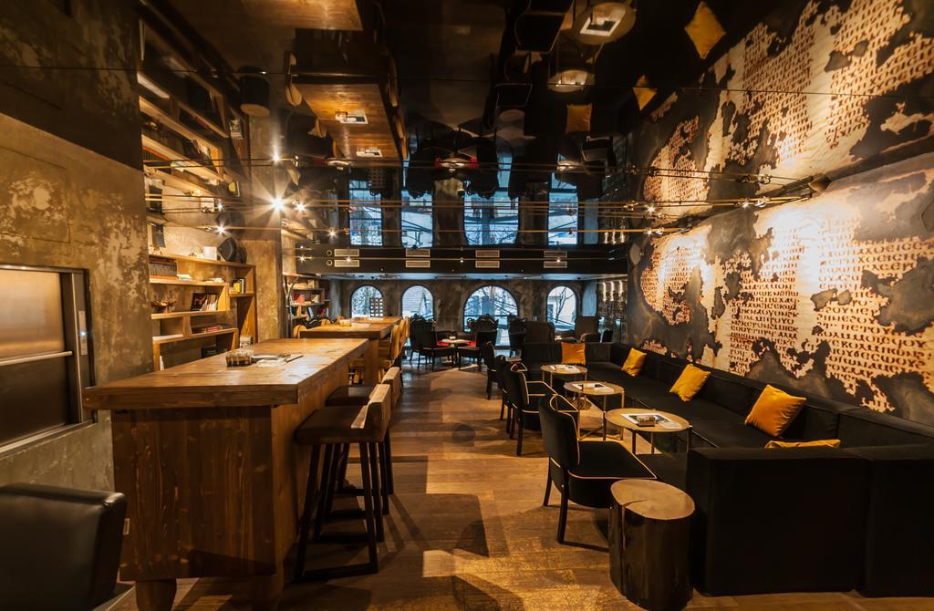 Hotel Hemera Подгорица Экстерьер фото Interior of a Starbucks Reserve store in Seoul, South Korea